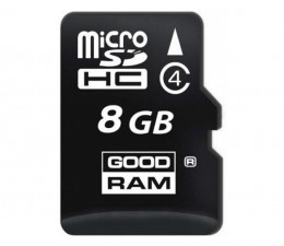 8GB microSDHC zapis5MB/s odczyt15MB/s+adapter