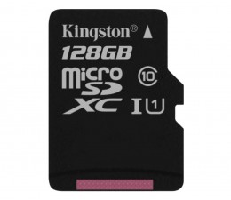 128GB microSDXC Class10 zapis 10MB/s odczyt 45MB/s